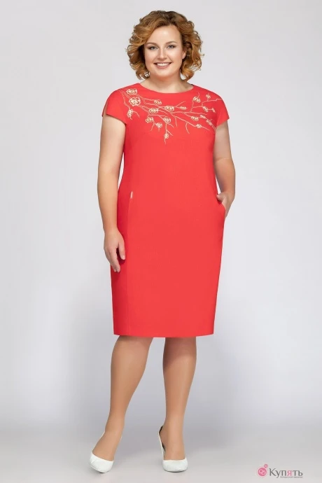 Платье ЛаКона 1028 красный #1
