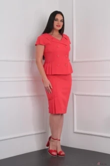 Юбочный костюм Milana 934 коралл
