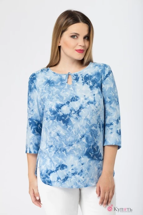 Блузка, туника, рубашка БелЭкспози 960 голубой #1