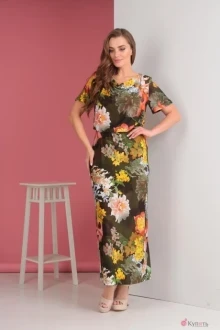 Платье Anastasia Mak 507 оливковый