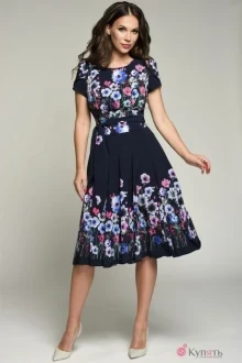 Платье Teffi Style 721/3 темно-синий