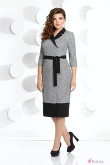 Платье Мублиз 259 серый/черный