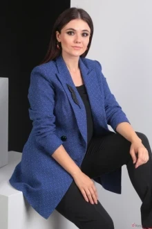 Брючный костюм Мода-Юрс 2369-1 синий