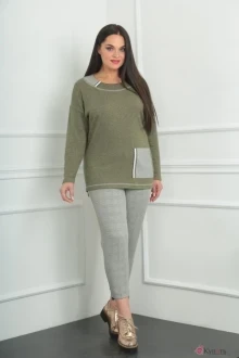 Брючный костюм Milana 954 зелёный