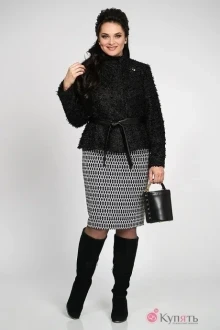 Юбочный костюм ALANI COLLECTION 781 мелкий ромб