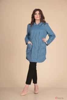 Пальто VIOLA STYLE 6019 синий