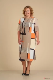Юбочный костюм VIOLA STYLE 2610 кофейный