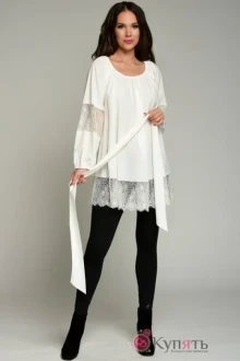Блузка, туника, рубашка Teffi Style 1352 молоко