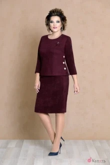 Юбочный костюм Mira Fashion 4463-3 бордо