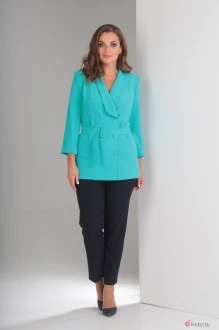 Брючный костюм TVIN 7439 бирюза