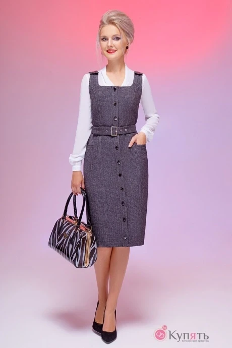 Сарафан Euromoda 171 темно-серый #1