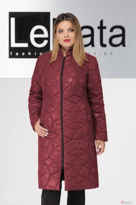 Пальто LeNata 11932 бордо #1