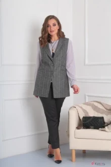 Брючный костюм VIOLA STYLE 30489 серый