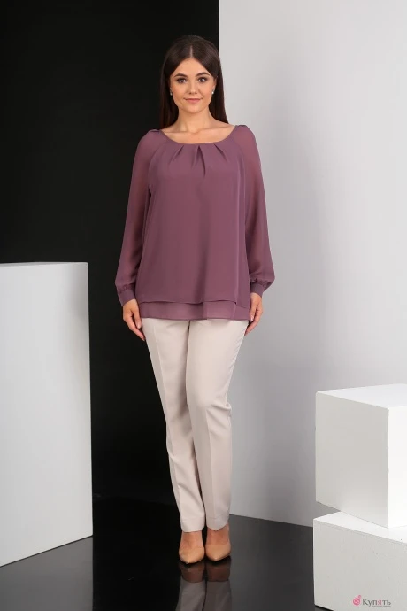 Блузка, туника, рубашка Мода-Юрс 2359 темно-лиловый #1