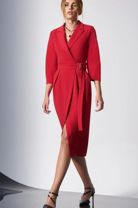 Платье DiLiaFashion 0161-2 красный #1