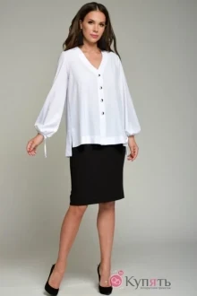 Блузка Teffi Style 1355 белый