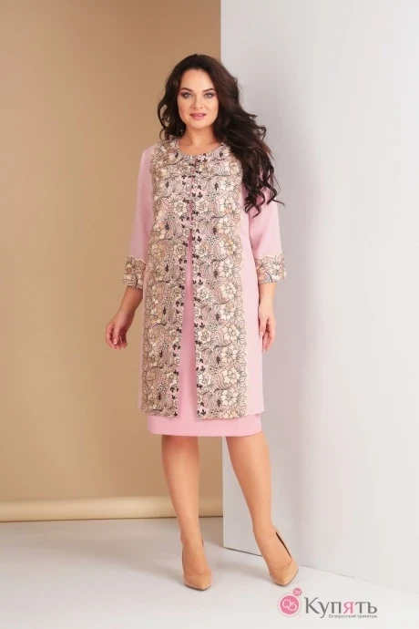 Платье Ksenia Style 1561 пудра #1