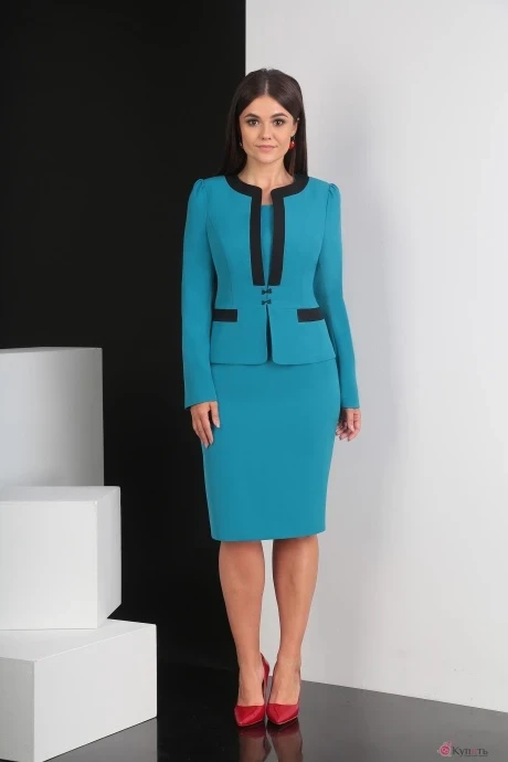 Платье Мода-Юрс 2390 морская волна #1