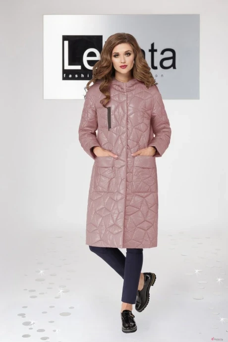Пальто LeNata 11936 пудра #1