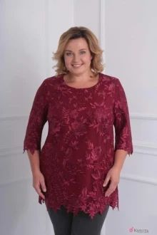 Туника Орхидея Люкс 869 бордовый