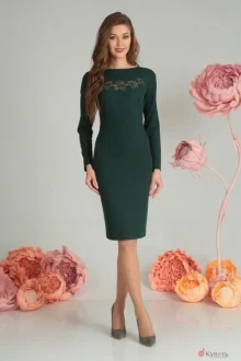 Платье SandyNa 13527-1 зелёный