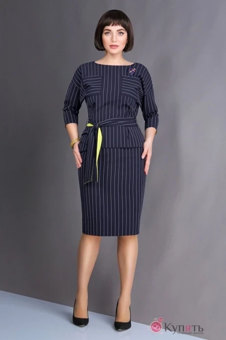Юбочный костюм Магия Моды 1102 темно-синий #1