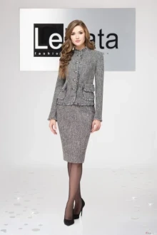 Юбочный костюм LeNata 21947 тёмно-серый