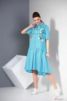 Платье SOVA 11006 голубой