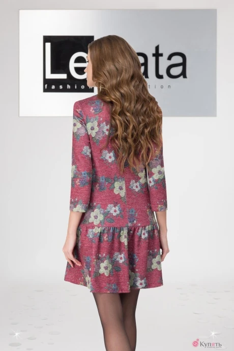 LeNata 11958 бордовый с цветами