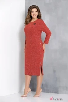 Платье Ольга Стиль C586 кирпич