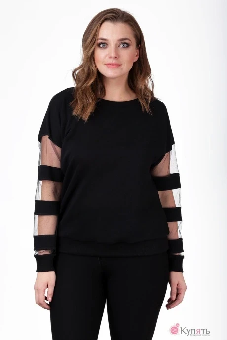 Джемпер (кофта) Ладис Лайн 998 черный #1