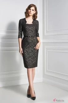 Платье Bazalini 3350 черный с золотом