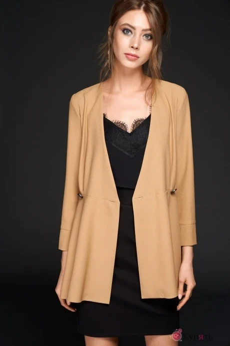 Юбочный костюм ANNETE 5015 черный+беж #1