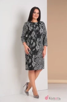 Платье Moda-Versal 1940 темно-серый+серый