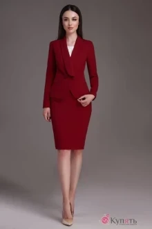Юбочный костюм DilanaVIP 1150 ягодный