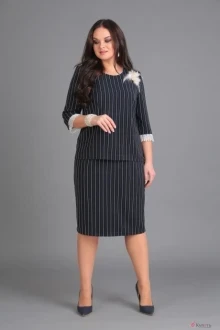 Юбочный костюм Anastasia Mak 548 синий