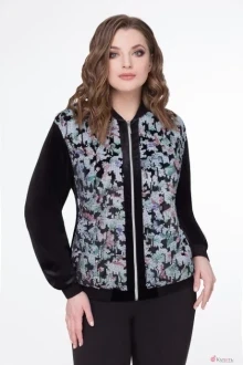 Жакет (пиджак) Gold Style 2249 черный+пайетки
