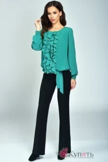 Блузка, туника, рубашка Teffi Style 1207 бирюза