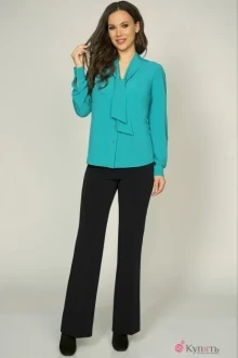 Блузка, туника, рубашка Teffi Style 1206 бирюза