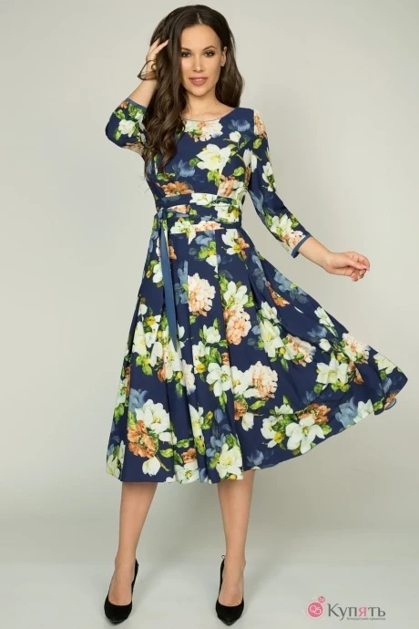 Платье Teffi Style 1217 тем.синий #1