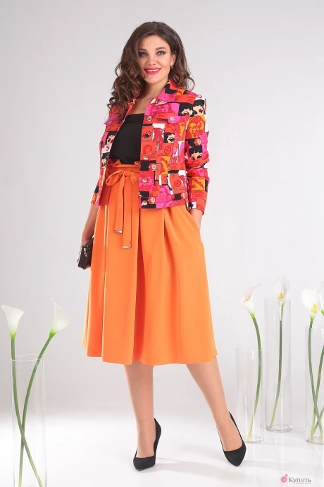 Юбочный костюм Мода-Юрс 2400 оранж #1