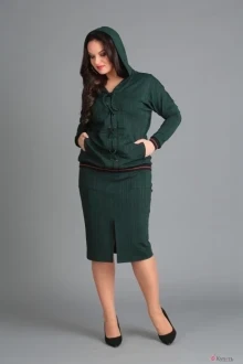 Юбочный костюм Anastasia Mak 569 зелёный