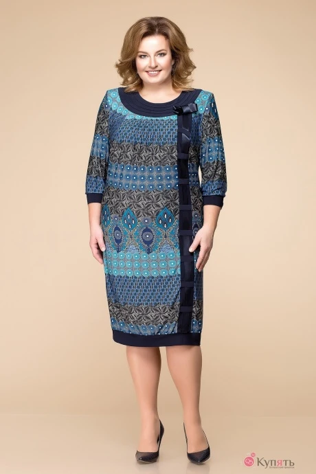 Платье Romanovich Style 1-1250 синие тона #1