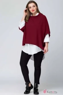 Блузка SOVA 13024 бордо