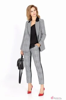 Брючный костюм УТИЛЬ PiRS 617.1 брюки в клетку