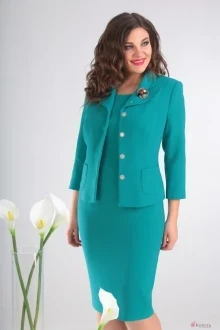 Платье Мода-Юрс 2370 тёмный циан