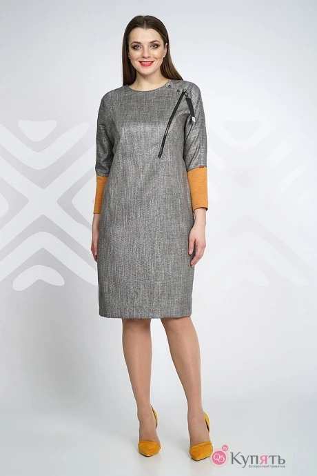 Платье Olegran Д-541 серый #1