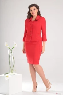 Юбочный костюм Мода-Юрс 2249-1 красный