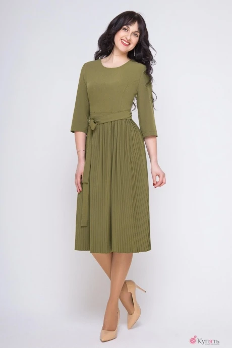 Платье Swallow 159 нежно-оливковый #1