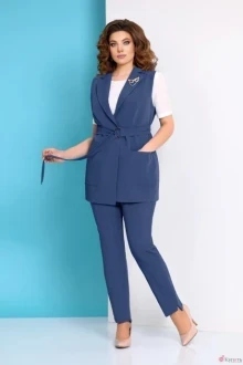 Брючный костюм AGATTI 3153В синий